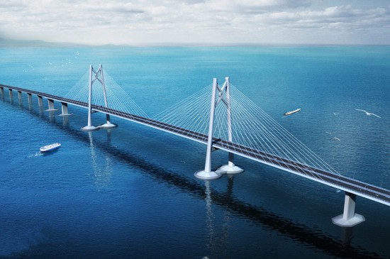 世界最长跨海大桥珠港澳大桥桌面壁纸