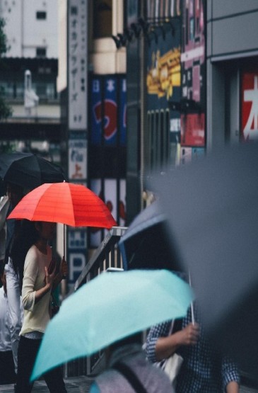 日本街头雨季唯美手机壁纸