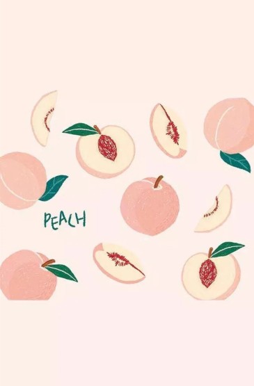 水果桃子可爱壁纸图片下载