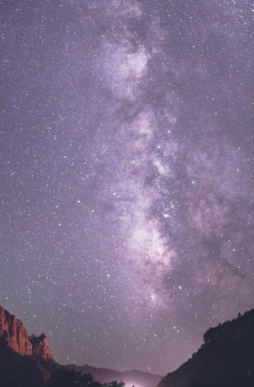 唯美夜晚星空风景1080p手机壁纸
