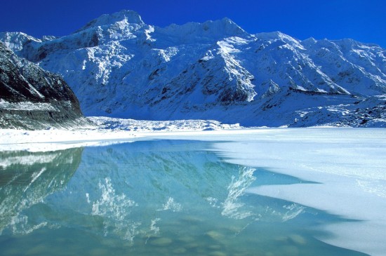 绝美冰川融化自然风光图片