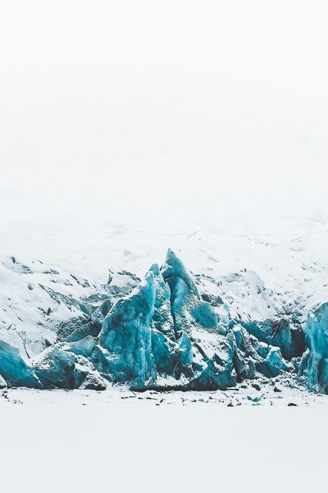 冰岛唯美雪景风光高清手机壁纸