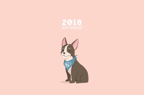 2018狗年创意春节电脑桌面壁纸