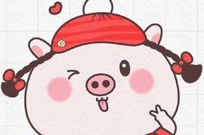 2019年猪年卡通情侣头像搞怪可爱头像图片