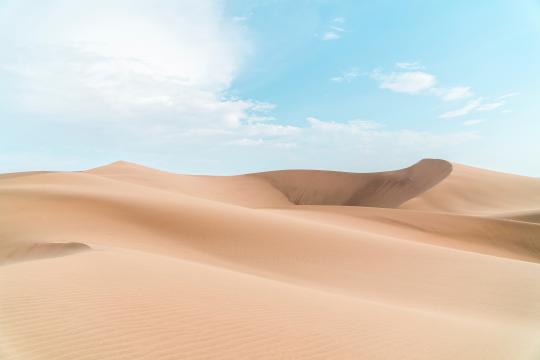 夏日沙漠唯美小清新风光