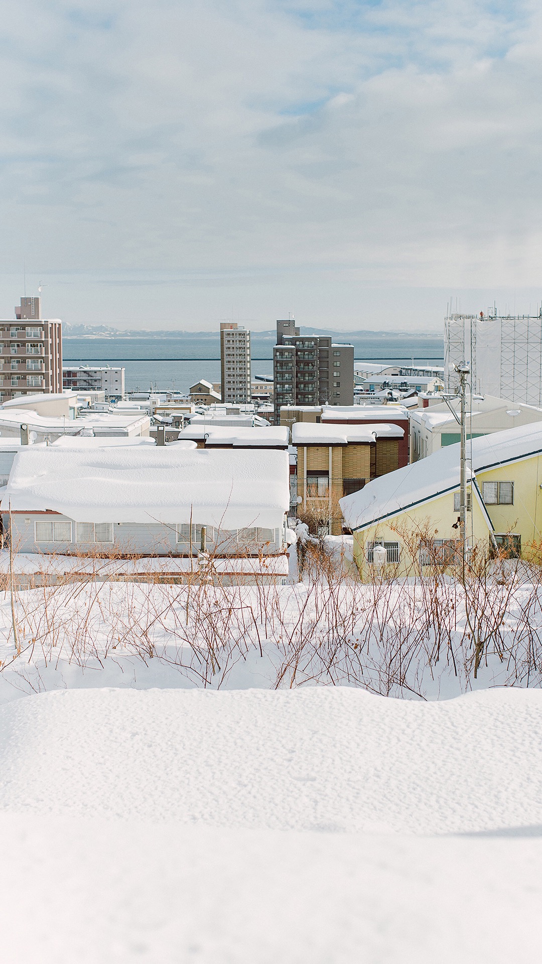 冬季城市雪景风光高清图片手机壁纸