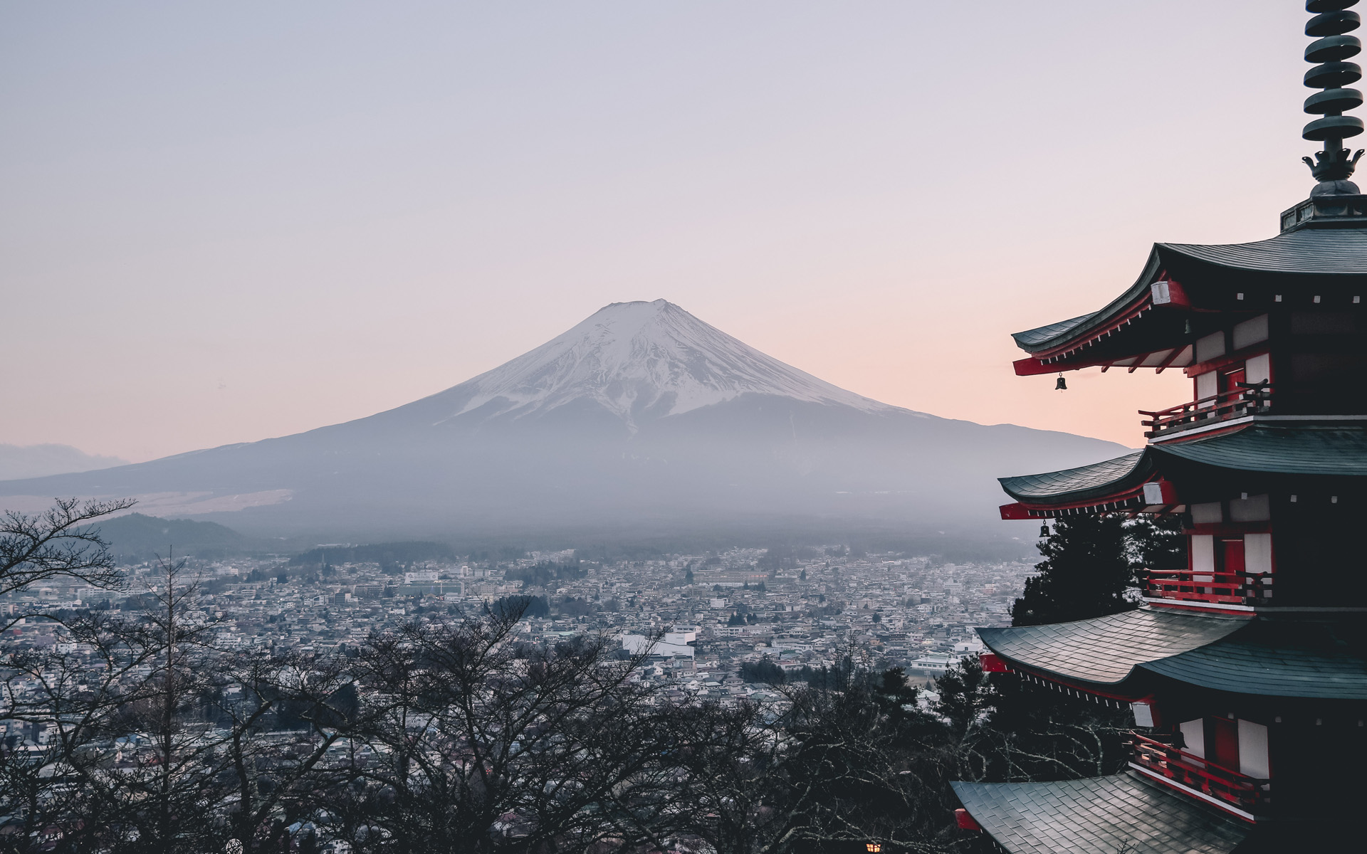 富士山唯美风光图片桌面壁纸