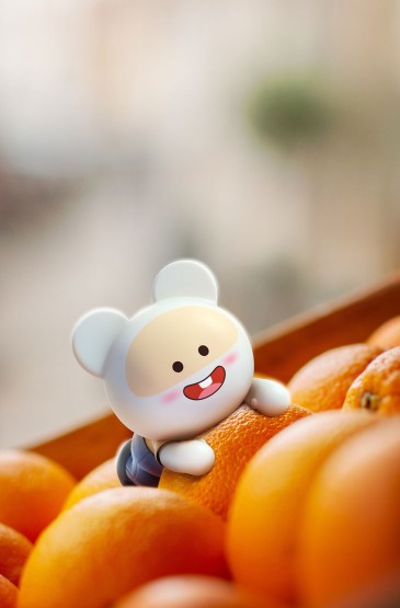 笨笨鼠2020水果主题橘子鼠年手机壁纸